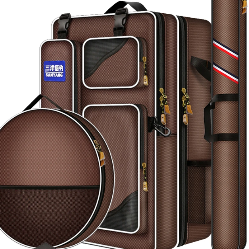 

Sanyo Wu Rod Bag Fishing Chair Backpack Gear Bag Chair Bag Double Shoulder Bag Fish Bag Multifunctional