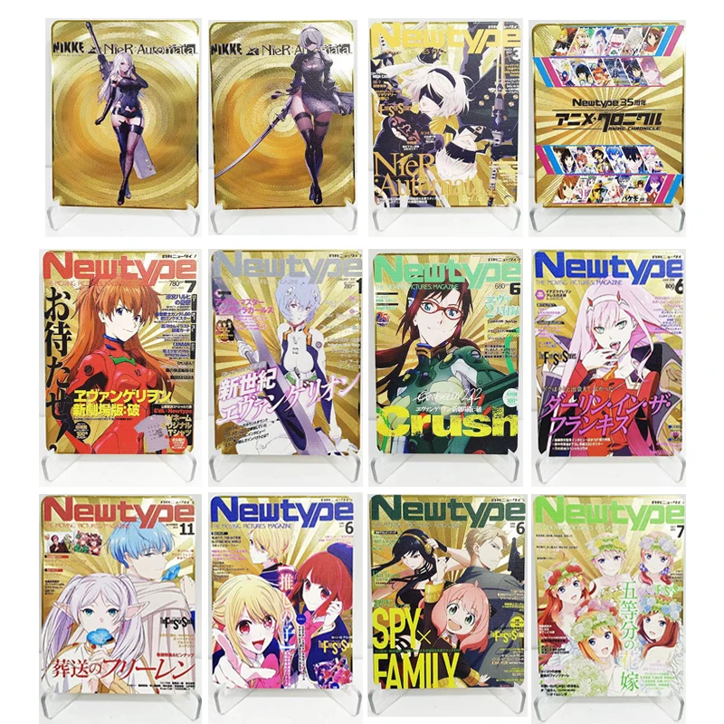 Anime Goddess Story Diy Metal Collectible Cards Uta Hoshino Ai Yor Forger Nakano Nino Children's Toys Christmas Birthday Gifts