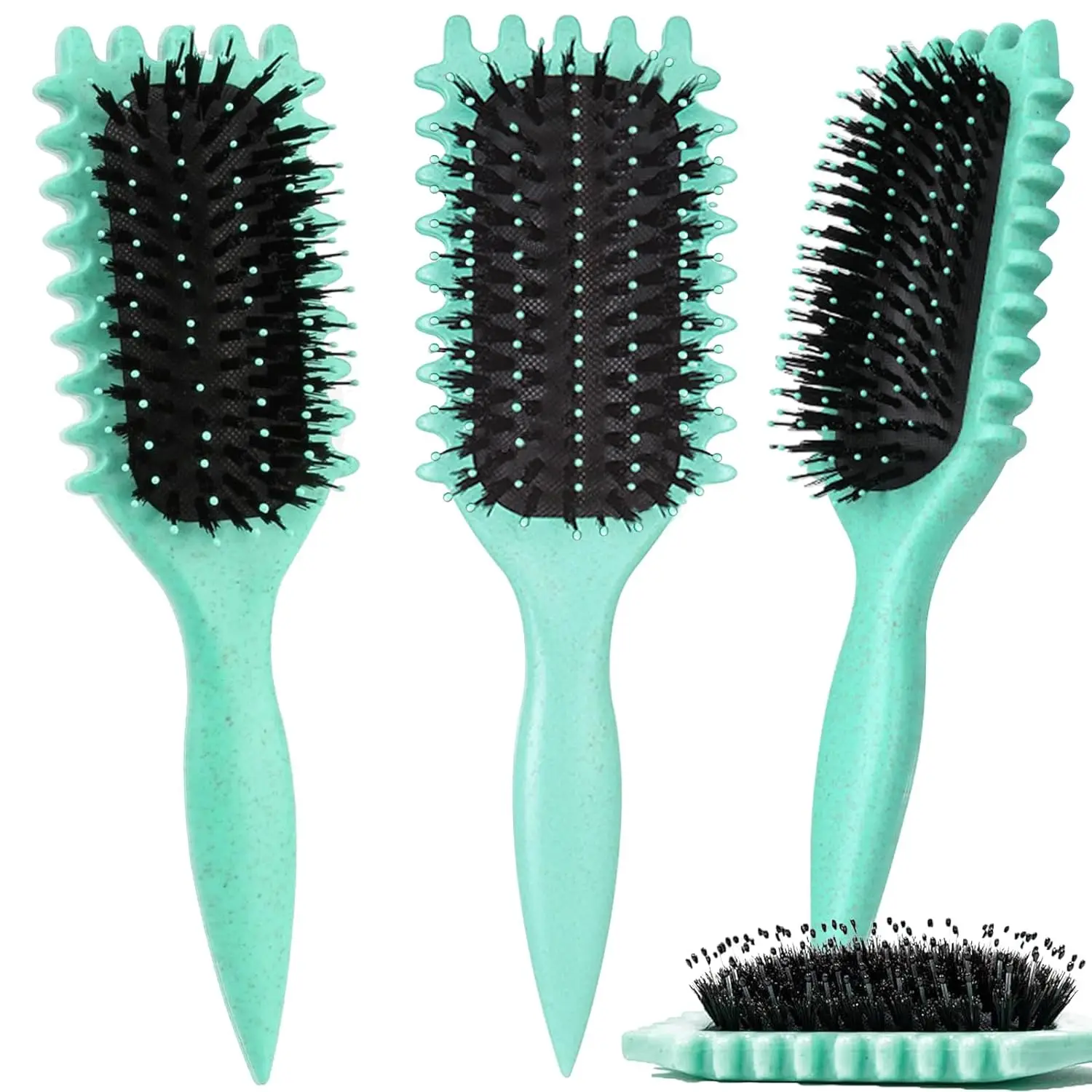 Women's Hair Comb Hollow Shaped Curly Hair Comb Multi Functional Scalp Massage And Anti-static Fluffy Hair Brush Hairstyle Tools 5