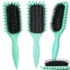Women's Hair Comb Hollow Shaped Curly Hair Comb Multi Functional Scalp Massage And Anti-static Fluffy Hair Brush Hairstyle Tools 5