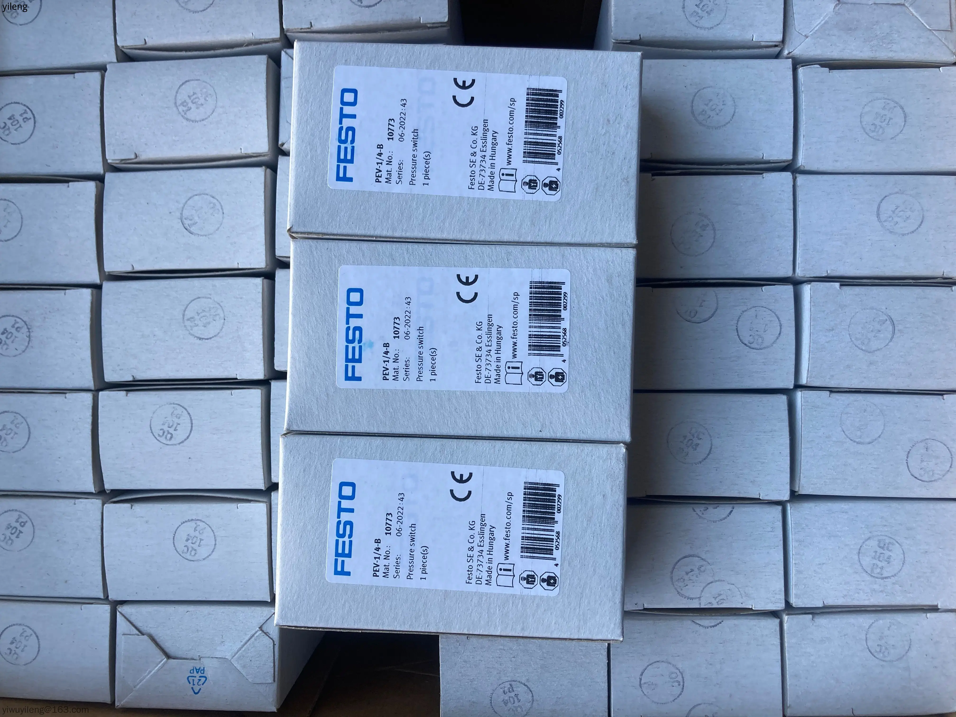 Interrupteur De Pression Festo PEV-1/4-B (réf. 10773) - Neuf, Pour Systèmes Pneumatiques