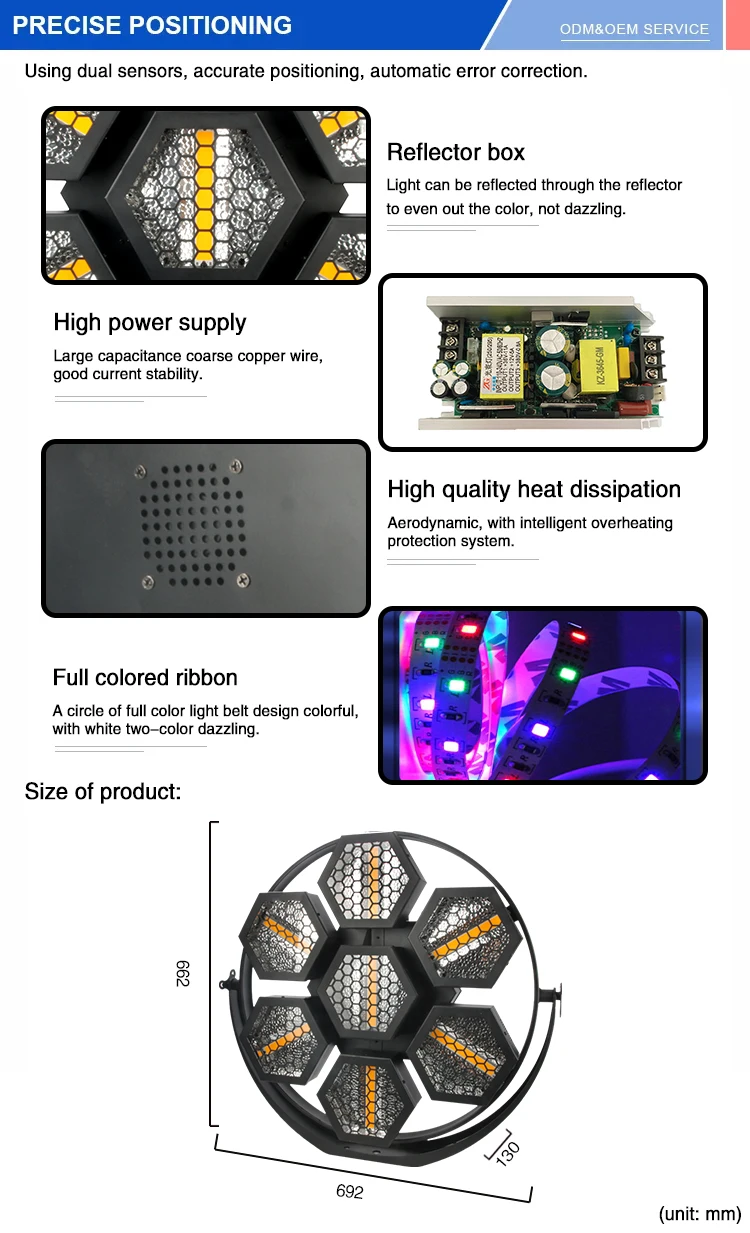 6pcs LED RGB 5x60W matrix pixel dmx led retro portman light for stage  concert party event - AliExpress