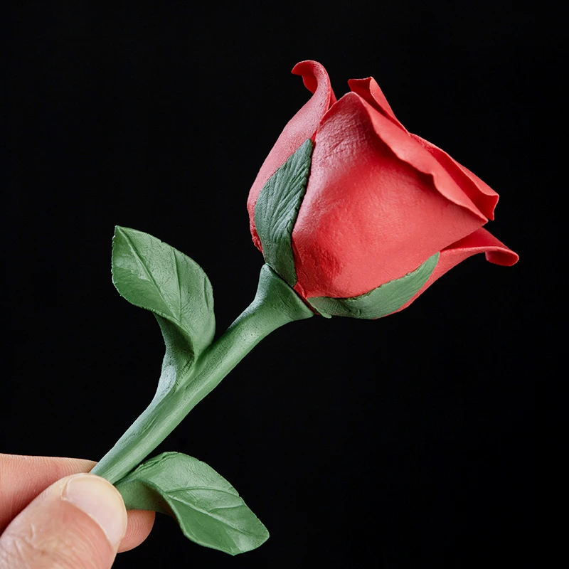 0037 Handmade Ceramic Rose Decoration Girlfriend Wife Birthday Gift Home Bedroom Decorations Chinese Ceramic