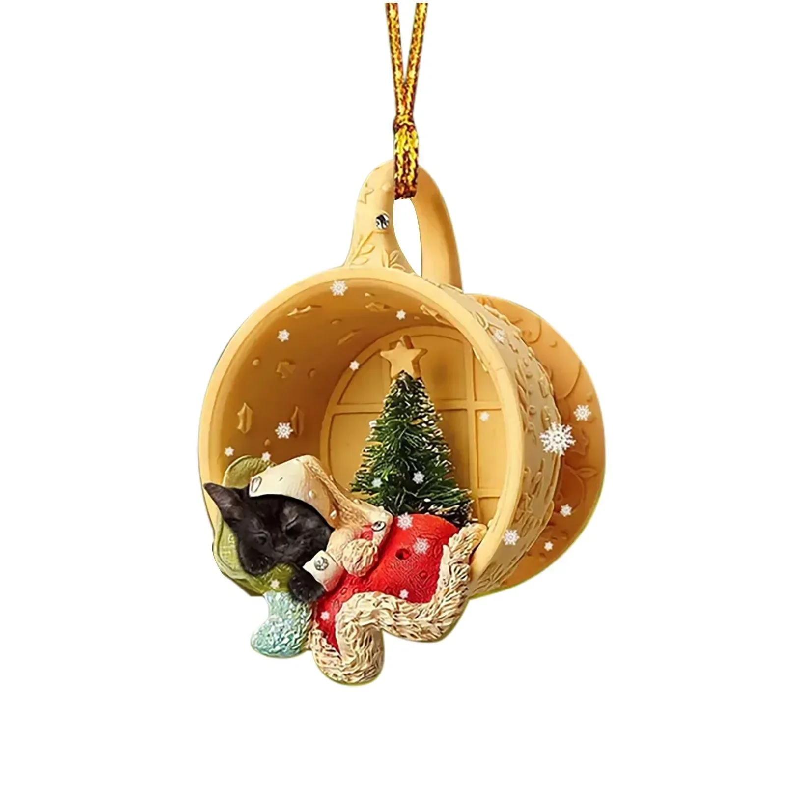 Adorno navideño para árbol colgante, elfo, hada, Papá Noel, figura navideña colgante, adorno de Gremlins, decoración del hogar, suministros para fiestas