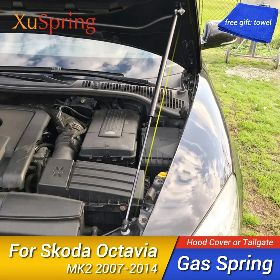 Kit Vérins à Gaz Pour Capot Skoda Kamiq NW4 (2019-2024) - 2 Pièces, Amortisseurs De Levage, Couleur Au Choix