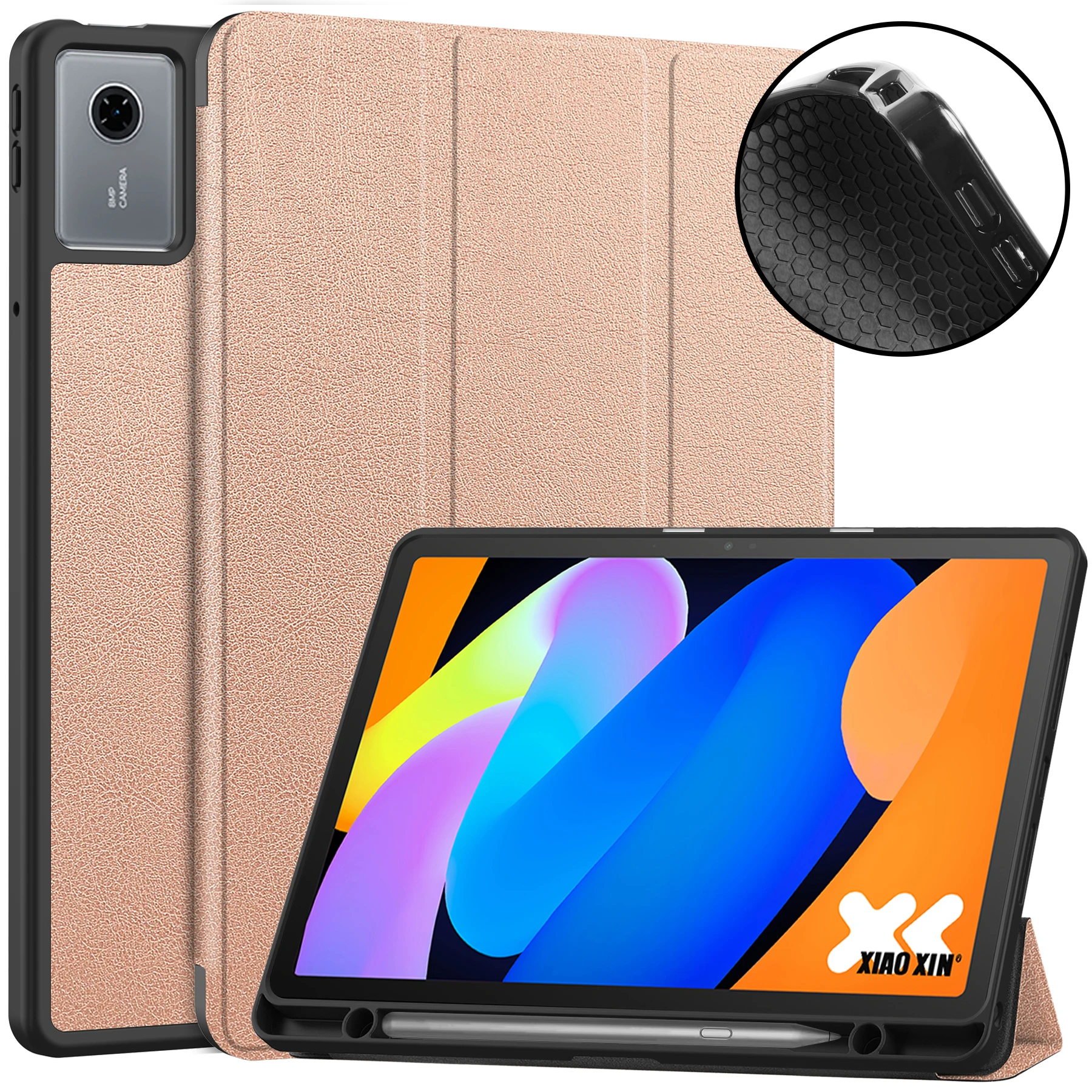 Premium 11 TPU Leather Magnetic Tablet Cover with Pen Slot