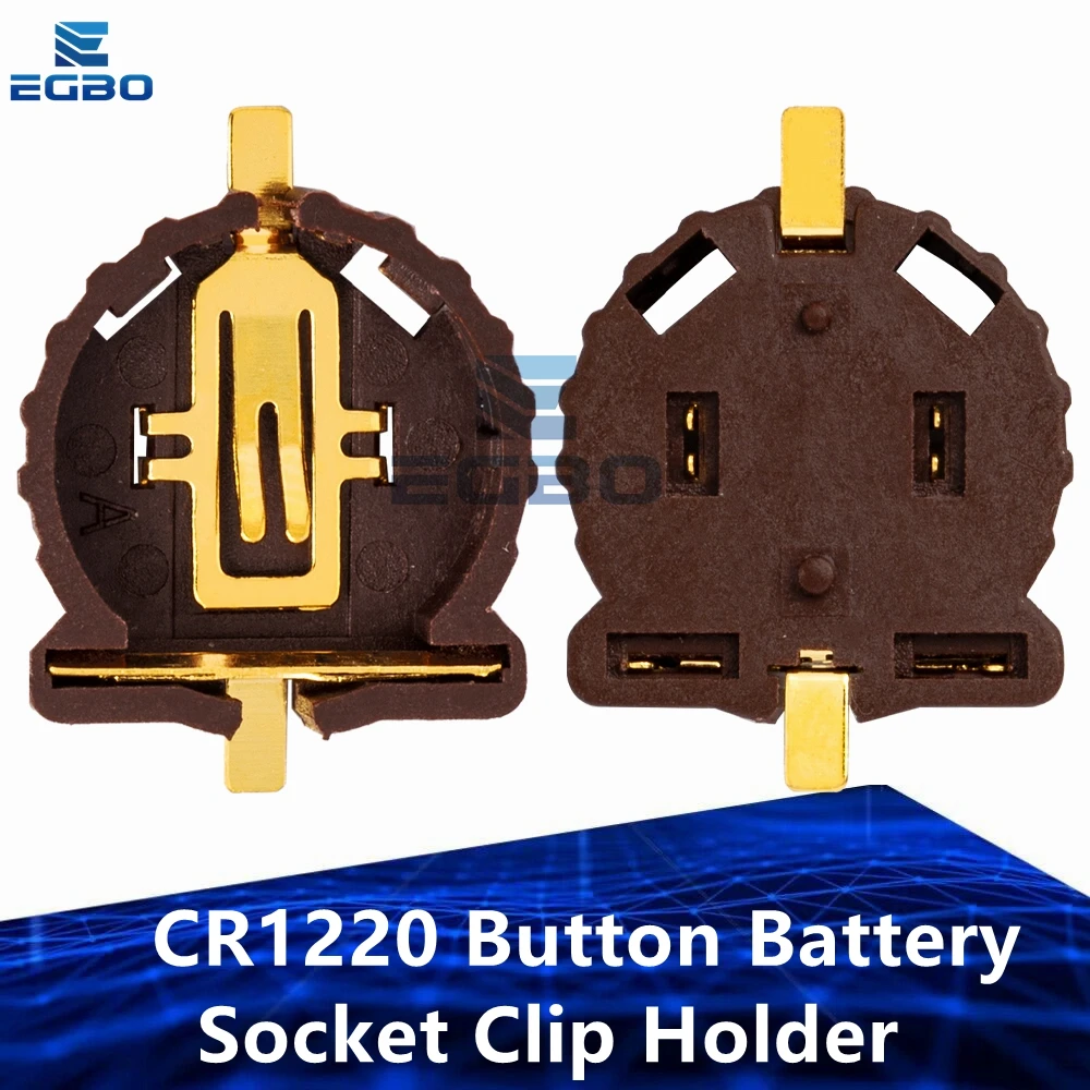 10 ~ 50PCS EGBO Taste Batterie Buchse Clip Halter Box Fall Tragbare CR1220 Für Diy