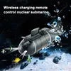 Mini Rc Boat Toys for Kids Remote Control Submarine with Led Simulation Model Radio-Controlled Nuclear Submarine Childern Gift 3