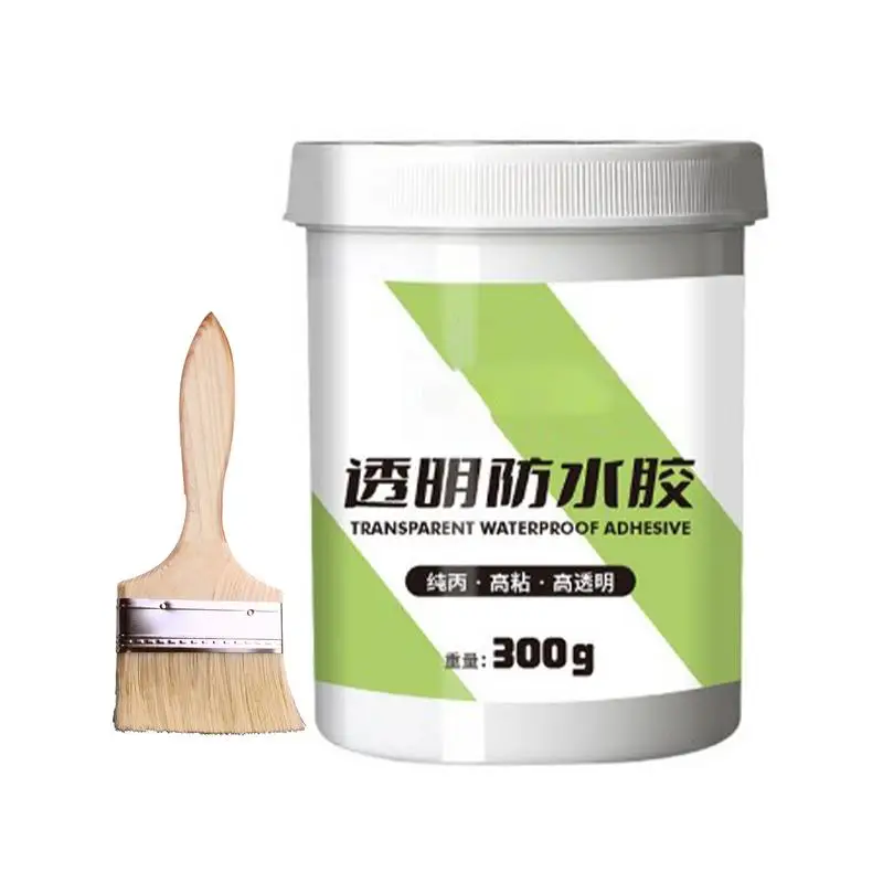 Invisible Waterproof Agent Transparent Coating Agent 300g Invisible Adhesive Waterproofing Sealant RV Roof Sealant For Terraces