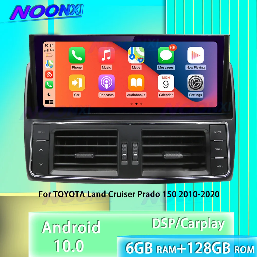 

Car For TOYOTA Land Cruiser Prado 150 2010-2020 Radio Head Unit GPS Navigation DSP Carplay Multimedia Bluetooth Player Android10