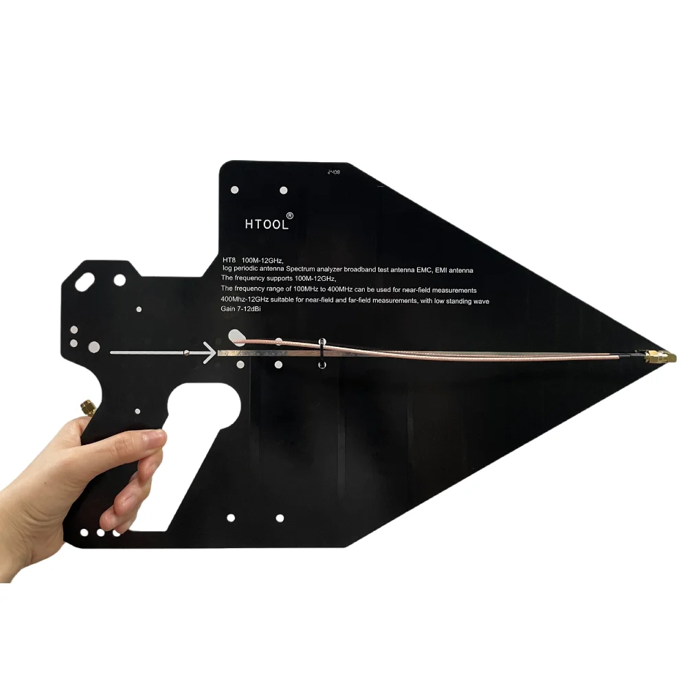 Description Picture 3 of itemSA6 HT8 Handheld Passive Log Periodic Antenna 0.1-12GHz,Direction Antenna for SA6 Analyzers,Highly Accurate,Gain 7~12dBi