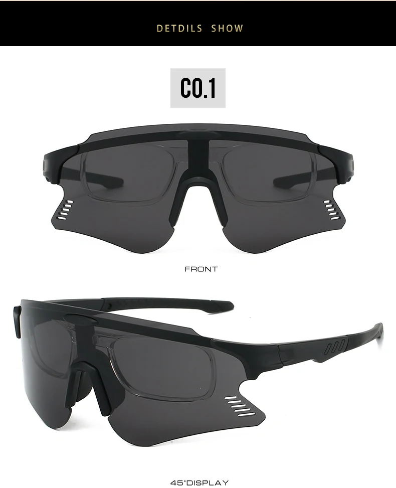 KAMMPT Übergroße Sportbrille für Herren, 2025, neuer Spiegel, Outdoor, Anti-UV-Radfahren, Sonnenbrille, Damen, trendige, winddichte Schutzbrille – Detail 9