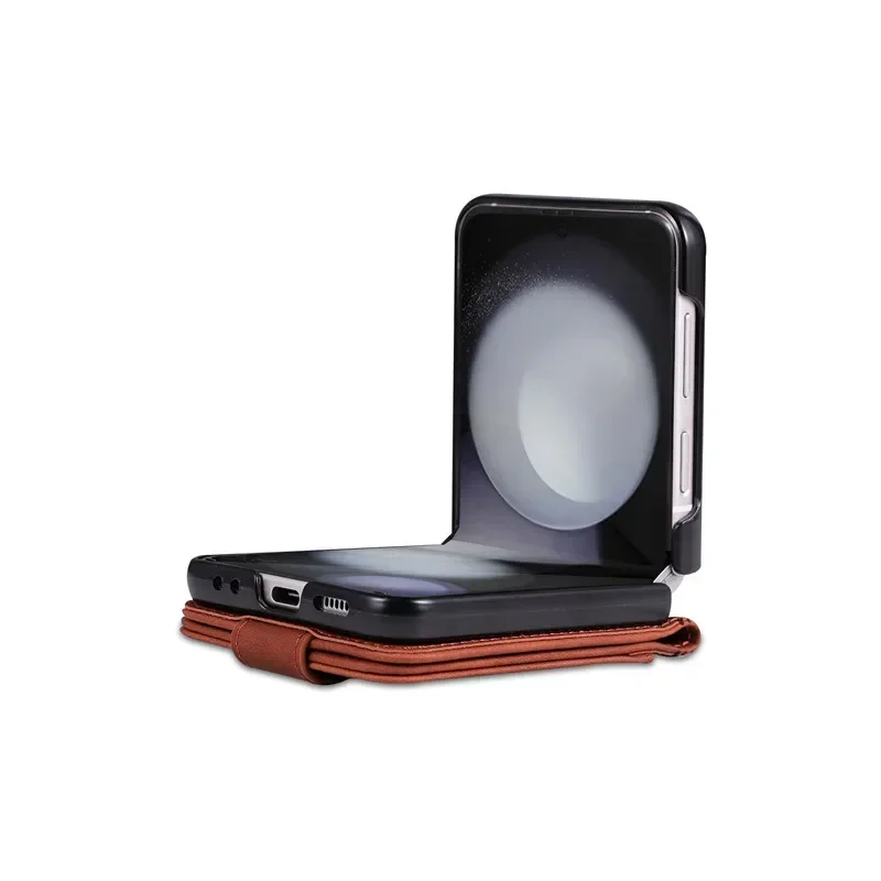 Sleek Magnetic Flip Wallet Case with Card Slot & Stand - Premium PU Leather Cover