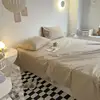 Solid Simple Sheets Household Bedroom Universal Skin-friendly Bedcover Washable Adults Students Bedding Thicken King Queen Size 5