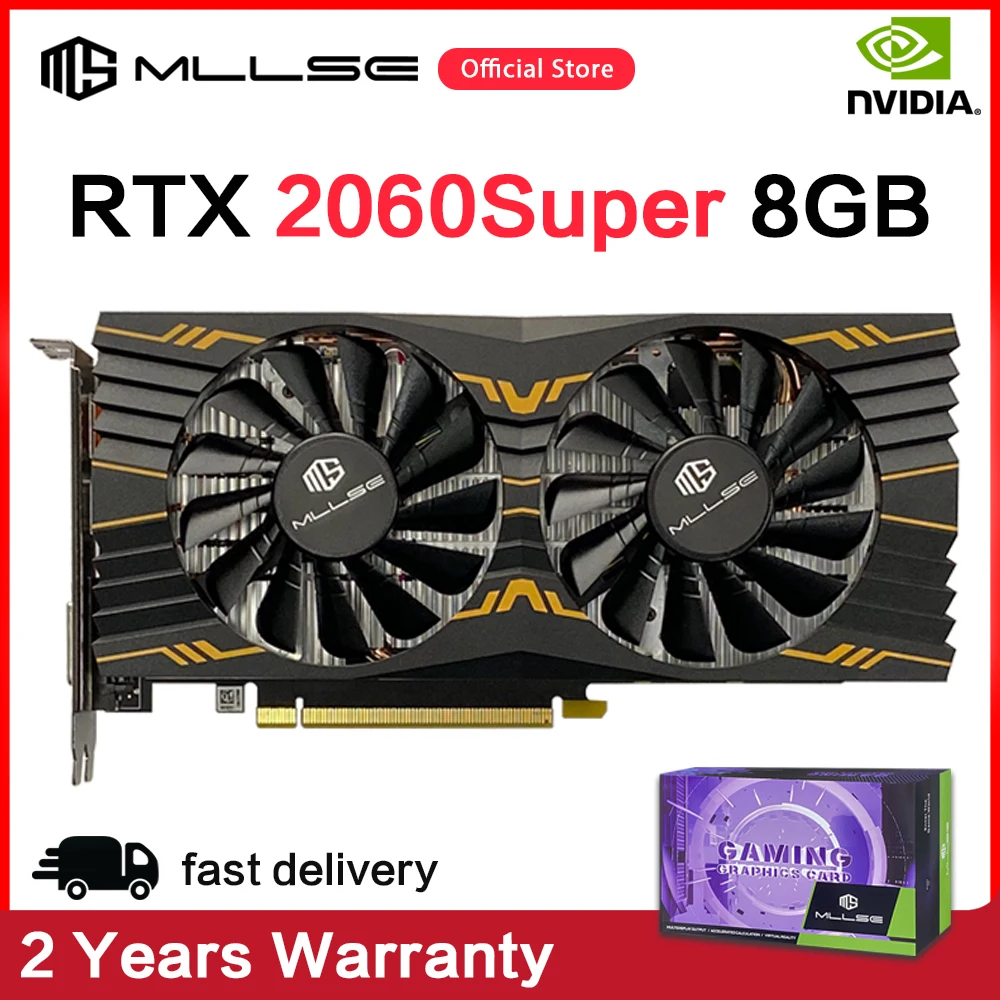Видеокарта Mllse RTX 2060 Super 8GB Graphics Card GDDR6 256Bit GPU PCI Express 3.0x16 1470MHz rtx 2060 super 8G placa de video Gaming