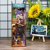 DIY Wooden Miniature Model Kit Van Gogh Book Nook Doll Houses 3D Puzzle Dollhouse With Furniture for Friends Birthday Gifts 4