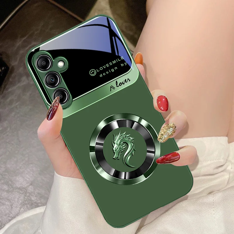 Elegant Ring Chinese Loong Glass Phone Case
