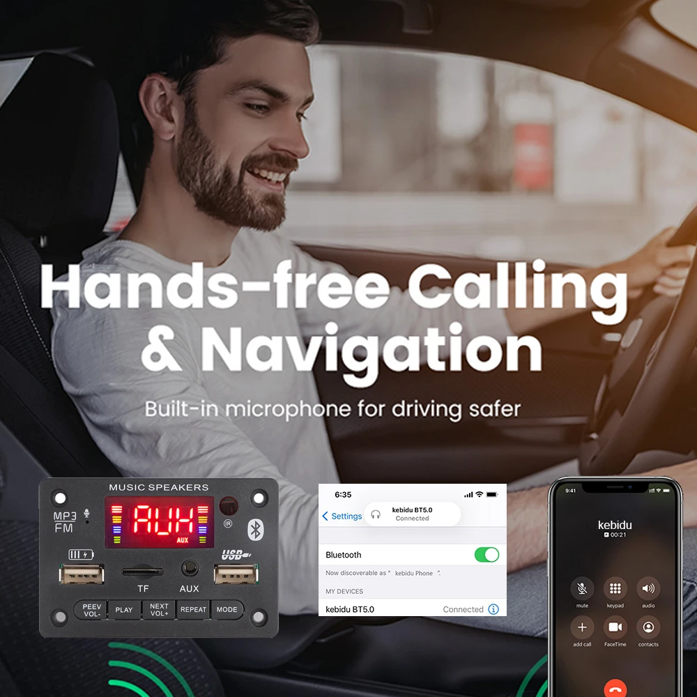 Title 28, 40W 12V Bluetooth 5.0 Audio Scheda amplificator...