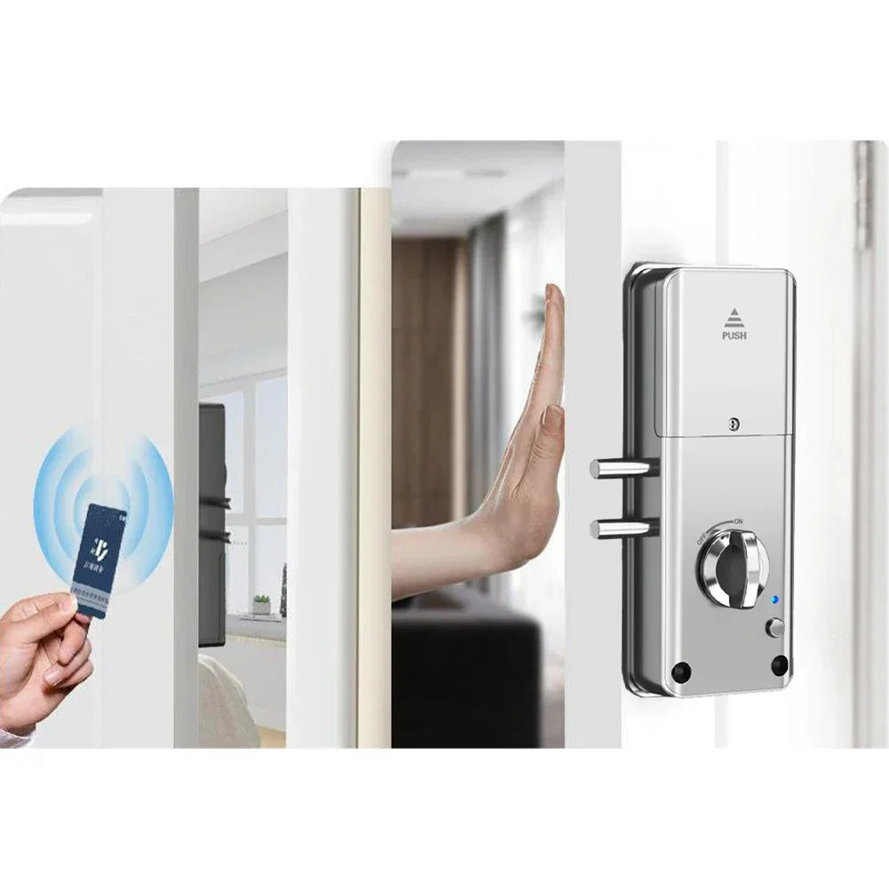 Smart Invisible Door Lock For Tuya For Smart Invisible Door Lock Wood Card Unlock Bluetooth-compatible Unlocking Home
