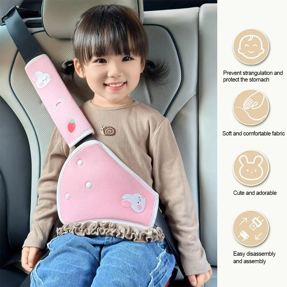 Copri cintura di sicurezza per auto universale Copri cintura di sicurezza per auto regolabile Spallina per bambini Accessori interni per auto per adulti - Image 3