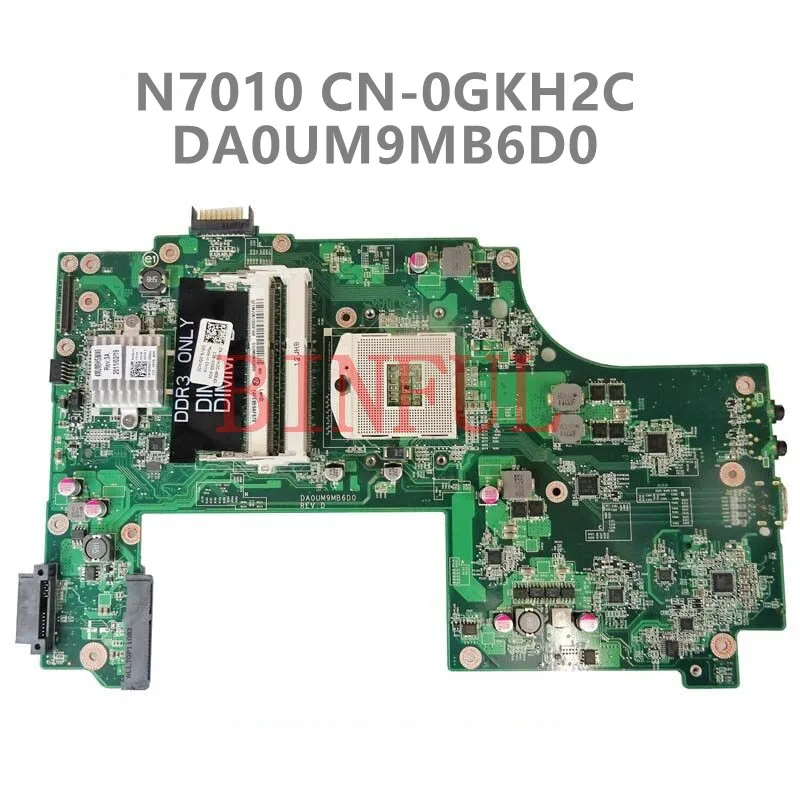 

CN-0GKH2C 0GKH2C GKH2C High Quality Mainboard Laptop Motherboard For DELL N7010 DA0UM9MB6D0 HM57 DDR3 100% Full Working Well