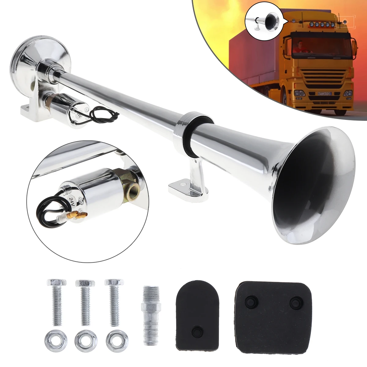 DOFABI 12V 110-125db 410/510 Luide Slak Luchthoorn Waterdicht Hoge Lage