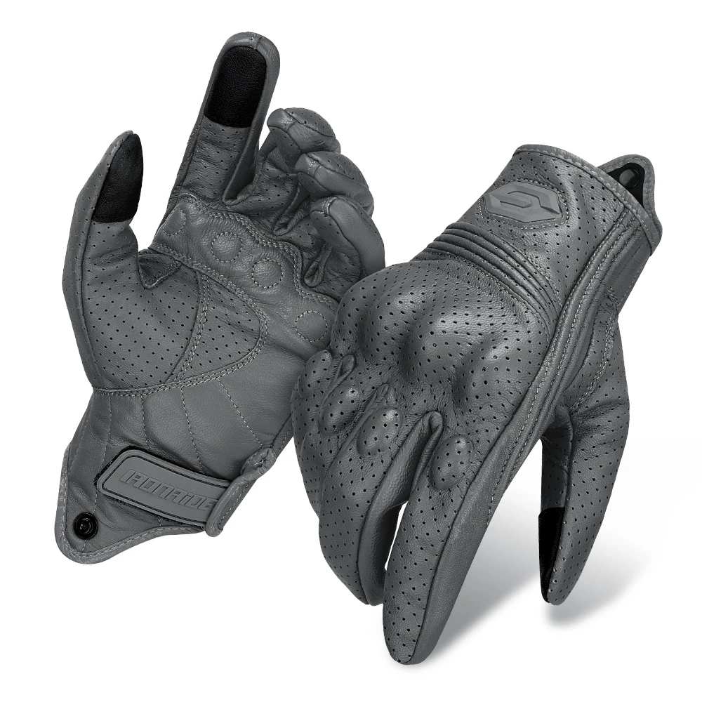 Vintage Leather Motorcycle Gloves – Unisex Retro Motocross & Biker Accessories