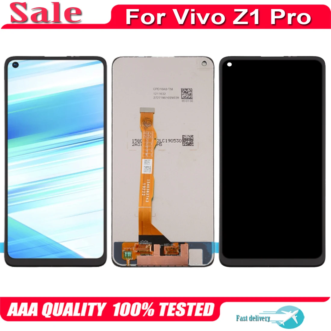 

6,53 "Оригинальный ЖК-дисплей для VIVO Z1Pro, сменный сенсорный экран, дигитайзер в сборе для VIVO Z1 Pro 1951 PD1911F_EX 1918 LCD