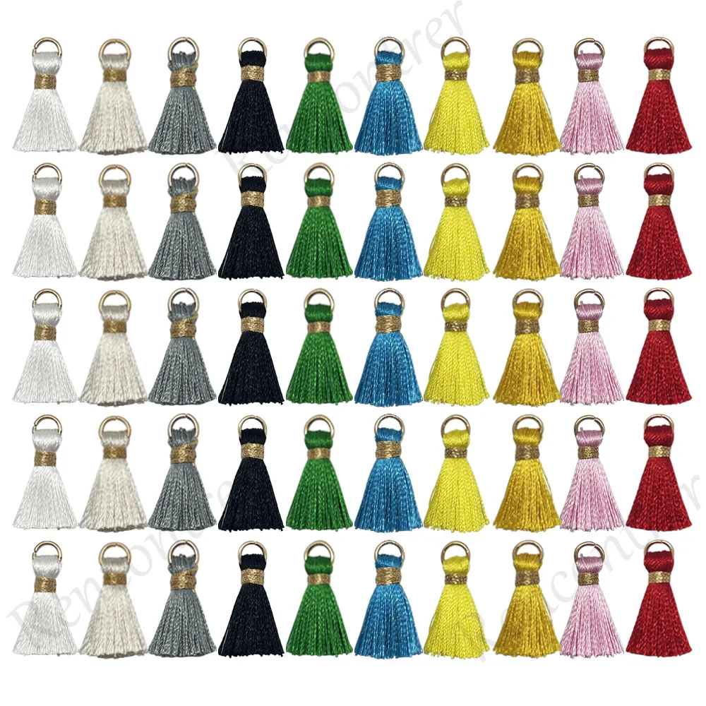10pcs/50pcs 20mm Mini Metal Tassel Pendant Ring DIY Craft Jewelry Earrings Decor Materials Fringe tassel fringe,metal pendant,mini metal pendant,mini tassels,tassel accessories,metal jewelry pendant,tassel decoration