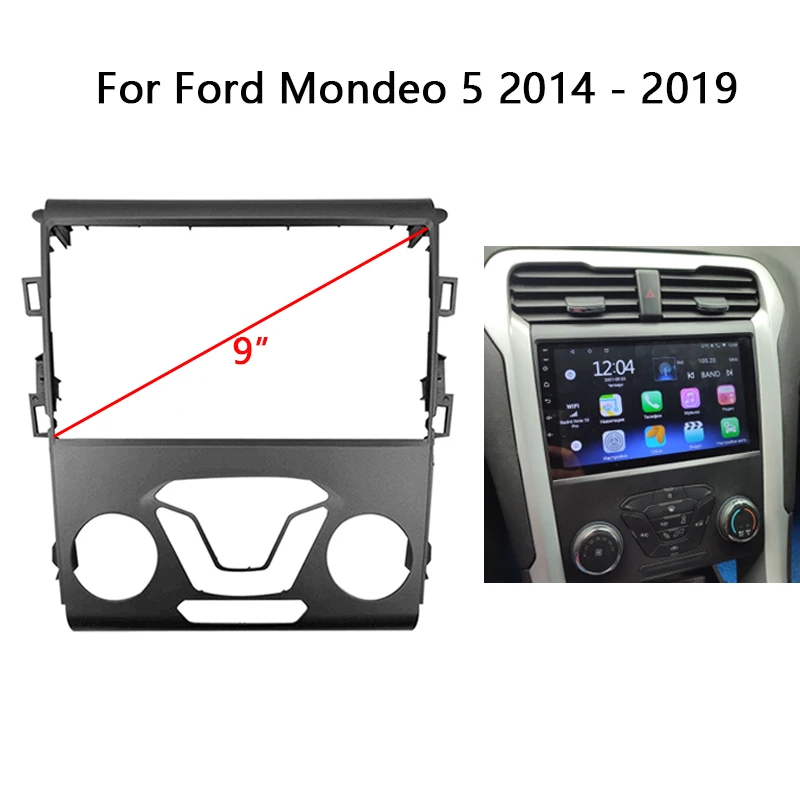 

Автомобильная рама Android для FORD MONDEO 5 2014-2019, автомобильная стереосистема, центральная консоль, держатель, облицовка, лицевая панель