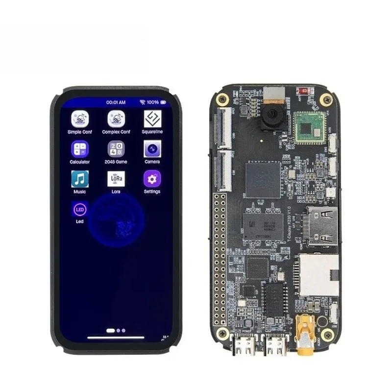 K230 1.6GHz 칩 4.1인치 AMOLED 스크린 Ai 개발 보드 LoRa + 이더넷 포트 + ISP 카메라