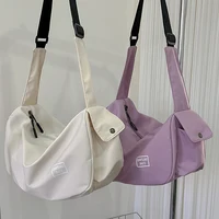 Solid Color Dry Wet Separation Bags Large Capacity Sports Bag Wear-resistant Adjustable Shoulder Strap Fashion Woman Handbag 1
