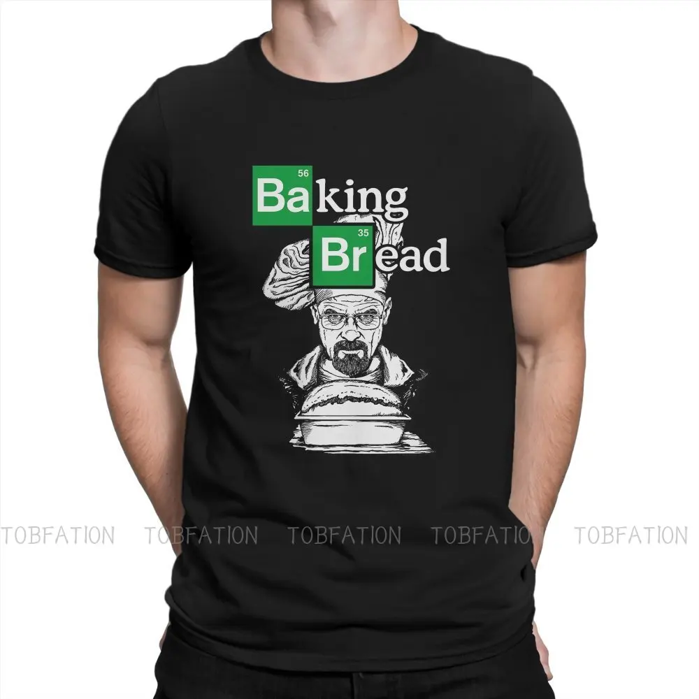 

Baking Bread TShirt For Men Periodic Table Funny Design Camisetas Style T Shirt Soft Print Loose