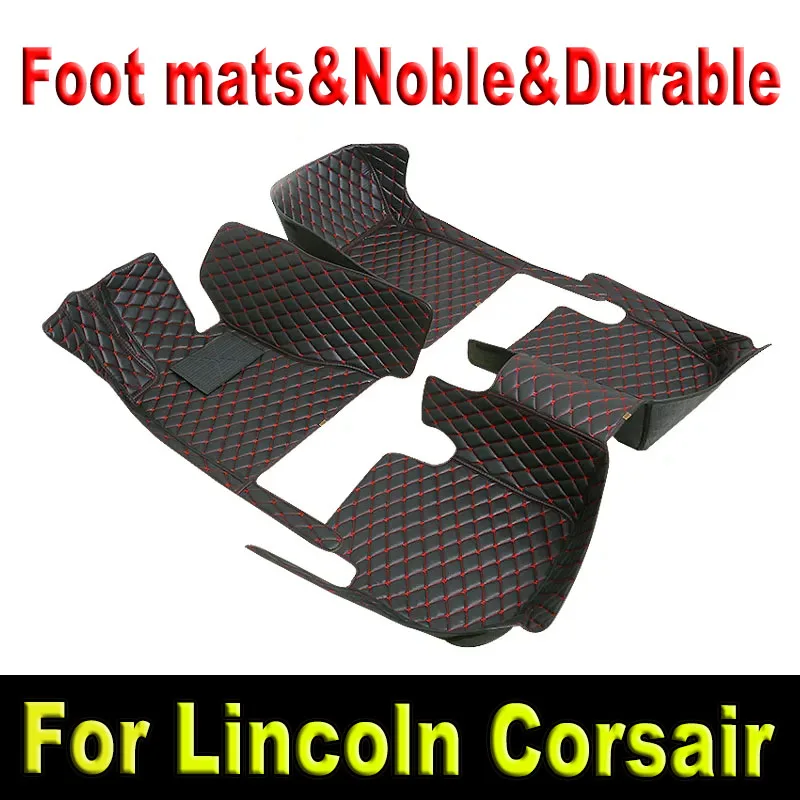 

Car Floor Mats For Lincoln Corsair 2020 2021 Custom Auto Foot Pads Automobile Carpet Cover Interior Accessories