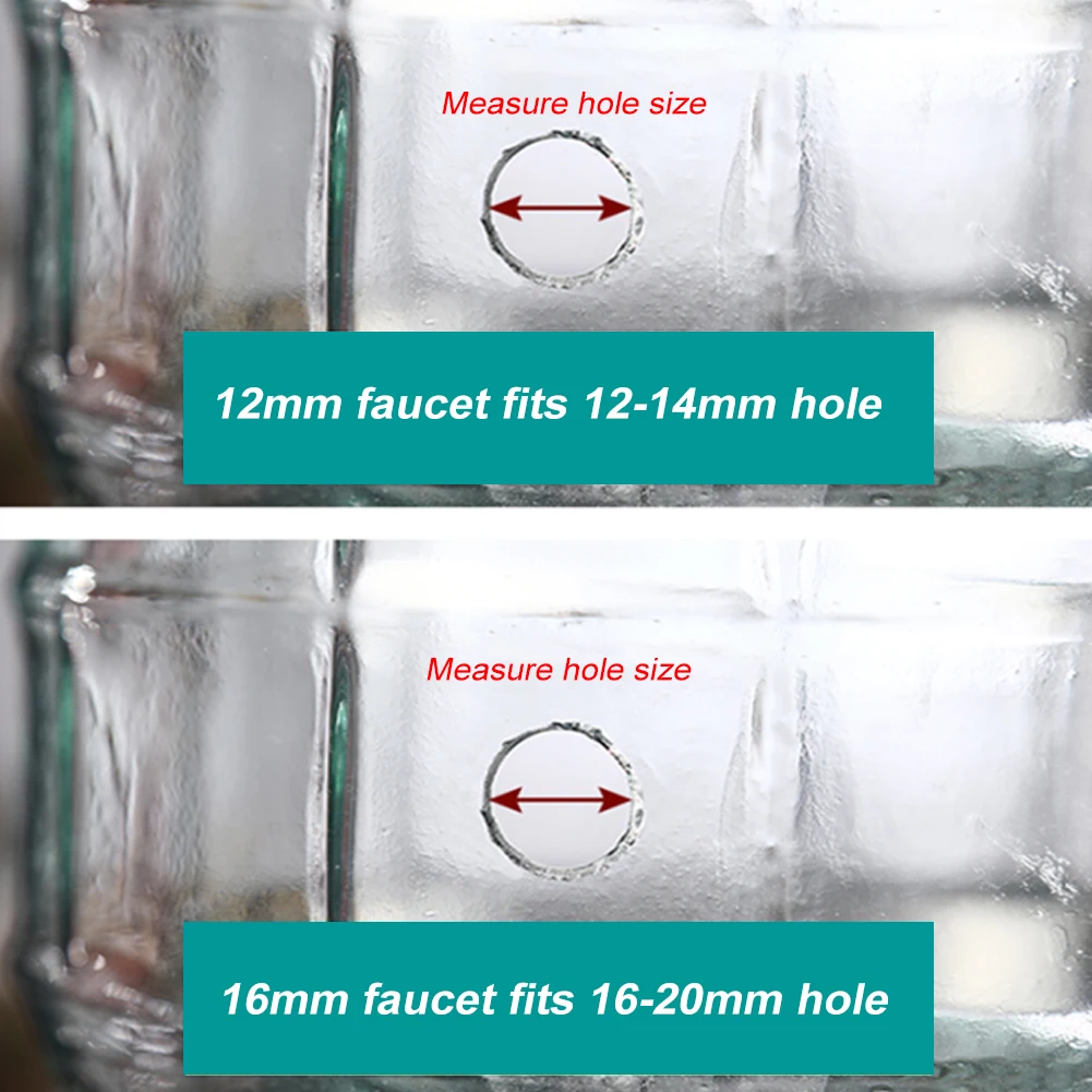 Beverage dispenser faucet brewing faucet beer keg dispenser 1PCS 16mm 12mm Drink Dispenser Beverage Wine Barrel Tap Spigot Water Stainless Steel Coffee Juice Faucet