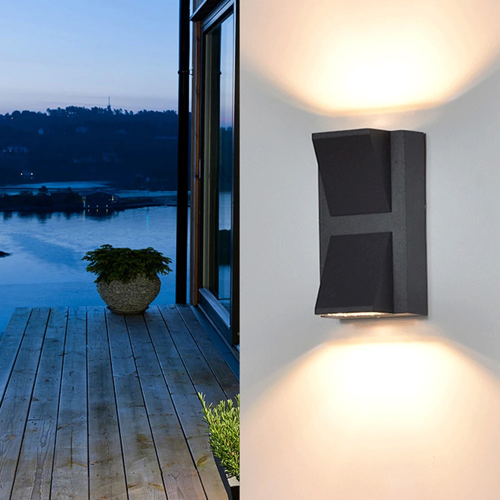 IP65 Waterproof 6/9/10/15/18/24W indoor outdoor Led Wall Lamp modern Aluminum Surface Mounted Led Garden Porch Light AC110V-220V images - 6