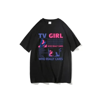 Men Women Hip Hop Oversized Tshirt Trend Tv Girl Lovers Rock Song Print T-shirt Short Sleeve T Shirt Streetwear Tops Tee 1