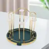 Cup Drying Rack Stand with Drainboard Tray Portable Drinking Glass Drainer Stand, Mug Draining Organizer for Home Bar Kitchen 1