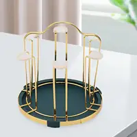 Cup Drying Rack Stand with Drainboard Tray Portable Drinking Glass Drainer Stand, Mug Draining Organizer for Home Bar Kitchen 1