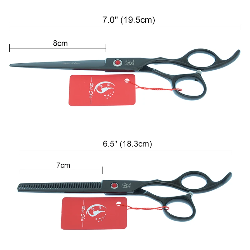Meisha 7 인치 이발 미용 커팅 가위, 일본 스틸 살롱 헤어 가위, 전문 이발 도구, A0131A