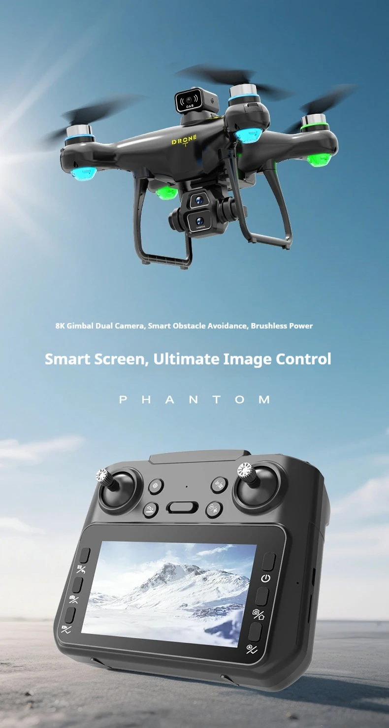 New Product With Large Screen Control Brushless Aerial Photography Aircraft And 8k Remote Control Aircraft For The S112 Model