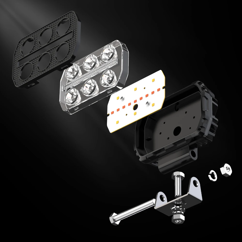 4.5Inch Work Fog Light Long Range Auxiliary Auto Fog Light Led Light Bar for Mo