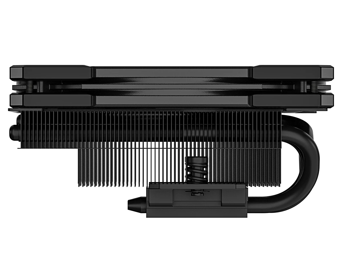 Id-cooling Is55 Black Low Profile Cpu Cooler 55 mm Heighttdp 125wlga1700 am Heatpipes Cpu Air Cooler 120 mm Pwm Fan - Imagem 5