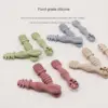 3-Pack Silicone Chewing Spoon Set, Easy to Grip, for Babies and Toddlers, Self-Feeding Utensils for Toddlers 6+ Months, Beige 5