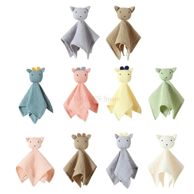 

C9GB Snuggle Toy Baby Soft Sleeping Cotton Soothe Appease Towel Bibs