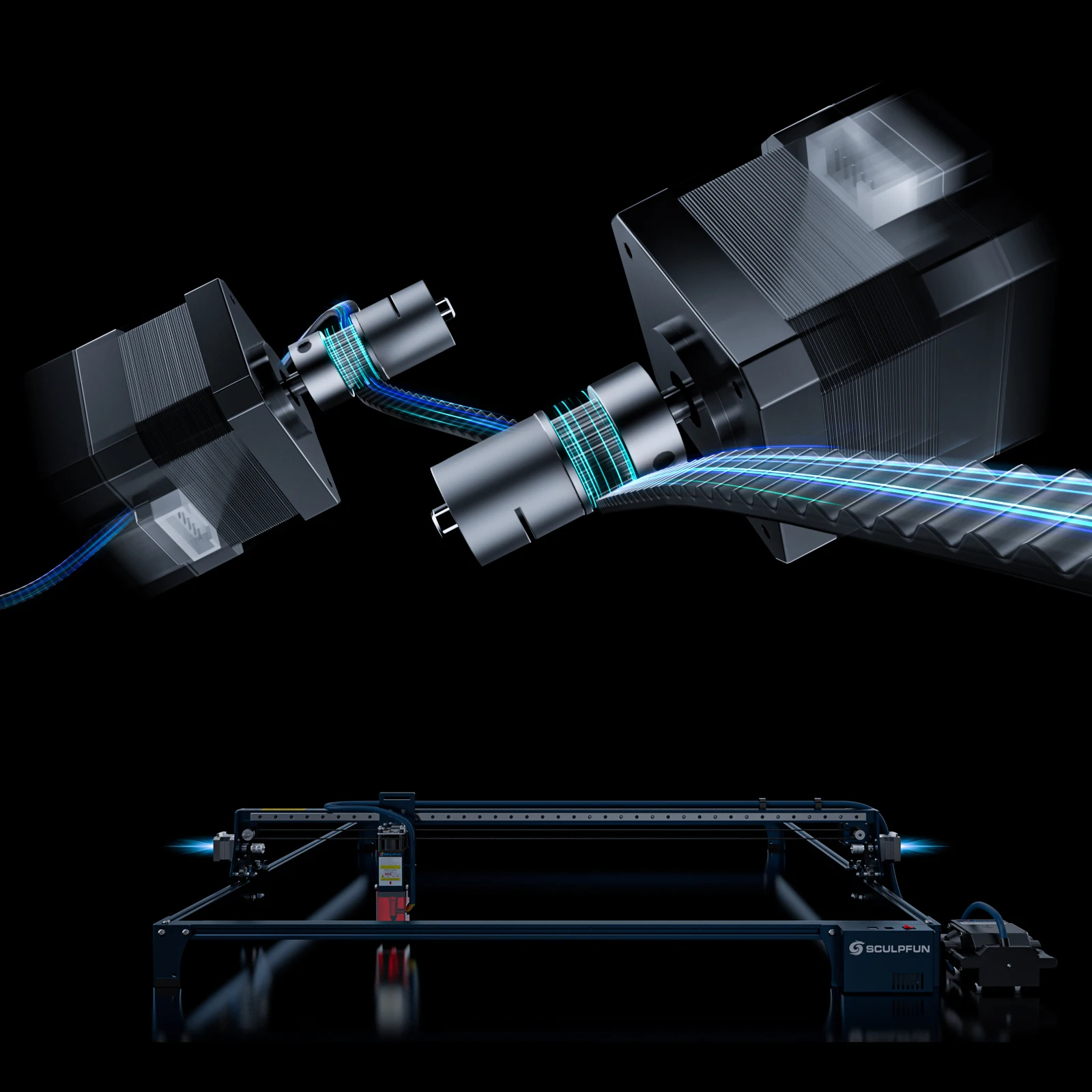 SCULPFUN XY Axis Extender Expansion Rod 935x905mm Engraving Area