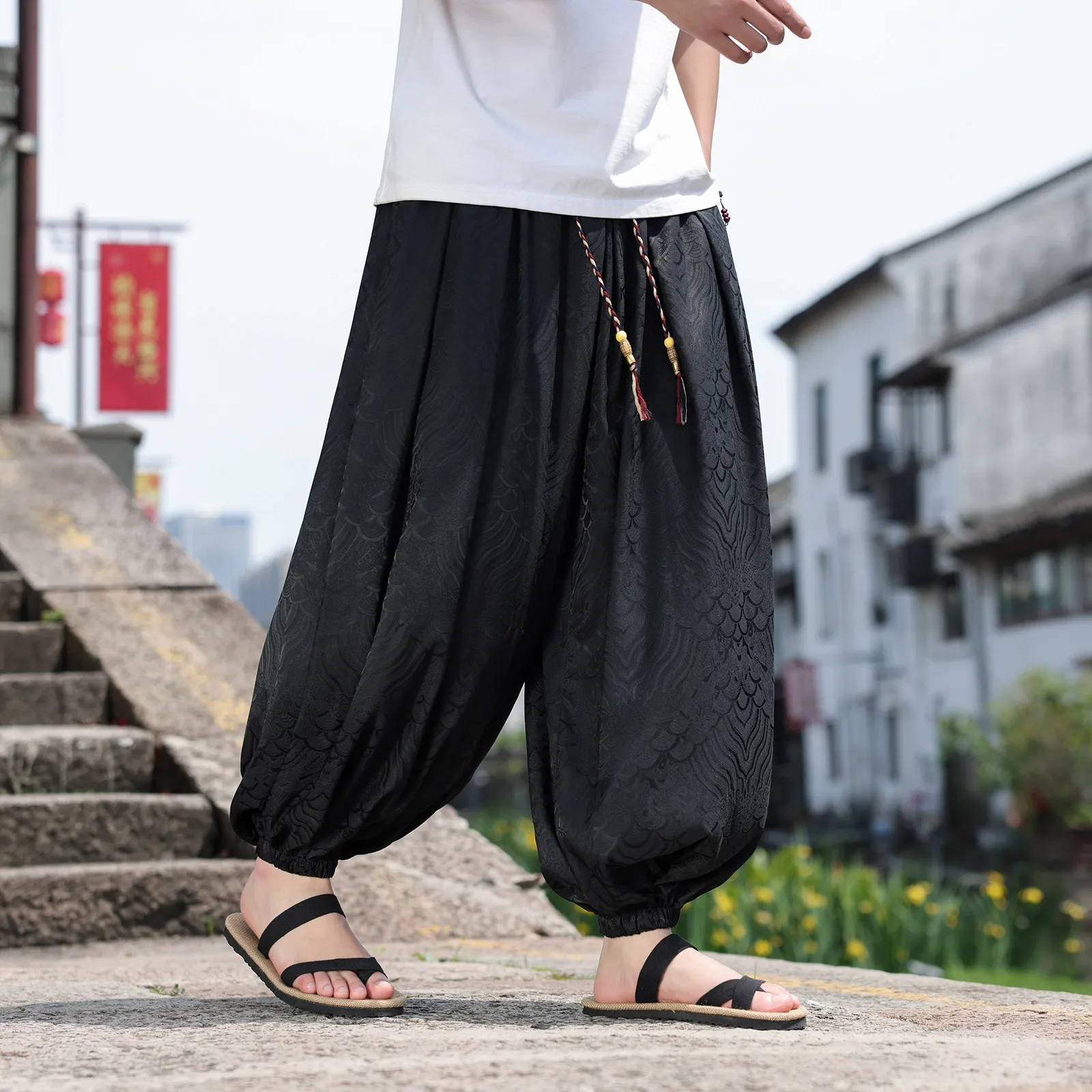 여름 바지 남성 여성 새로운 레트로 캐주얼 하렘 와이드 레그 팬츠 남성 streetwear 하라주쿠 편안한 오버 사이즈 바지 플러스 사이즈 8XL
