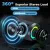 Ohayo X3 Portable Bluetooth Speaker, BT5.3 Wireless Speaker 40W Bass Diaphragms with Multi RGB Light, IPX7 Waterproof,TF & AUX 2