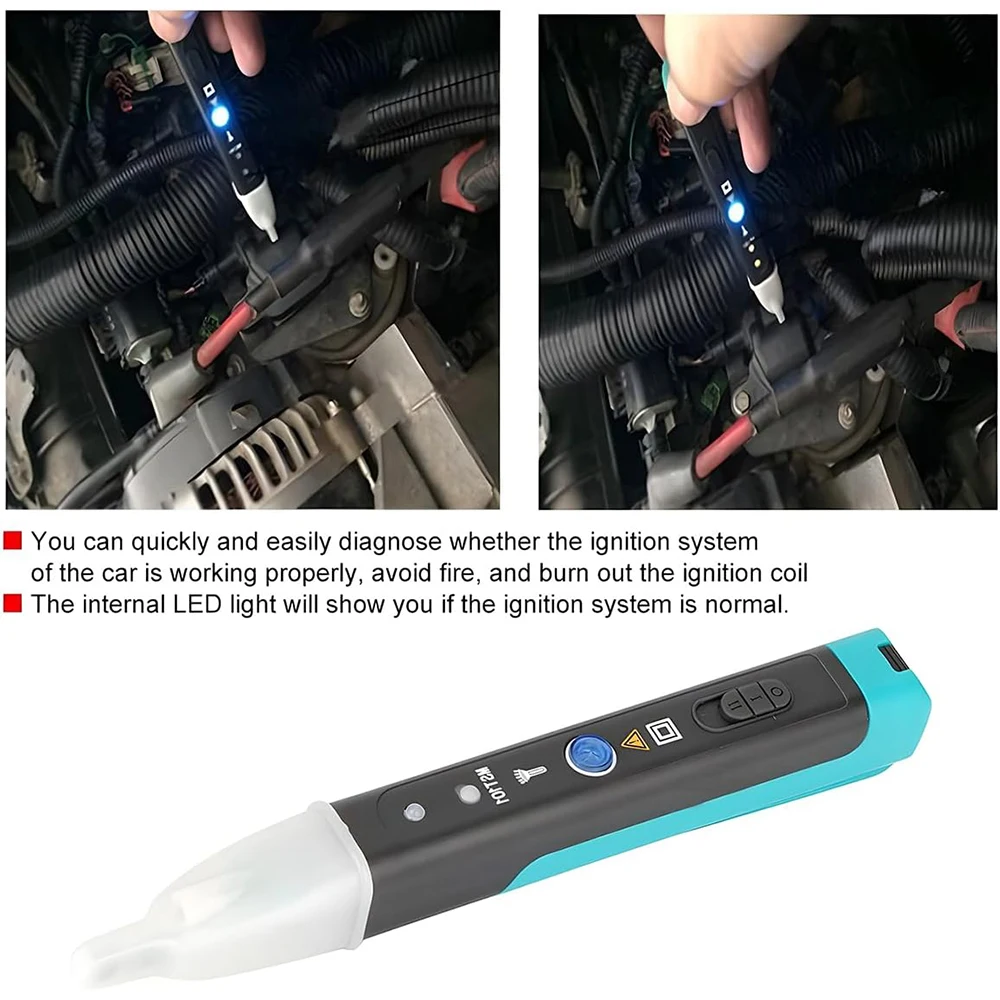 자동차 점화 코일 테스터 MST-101 LED 표시등이 있는 자동 스파크 전자 결함 감지기 점화 전자기 테스트