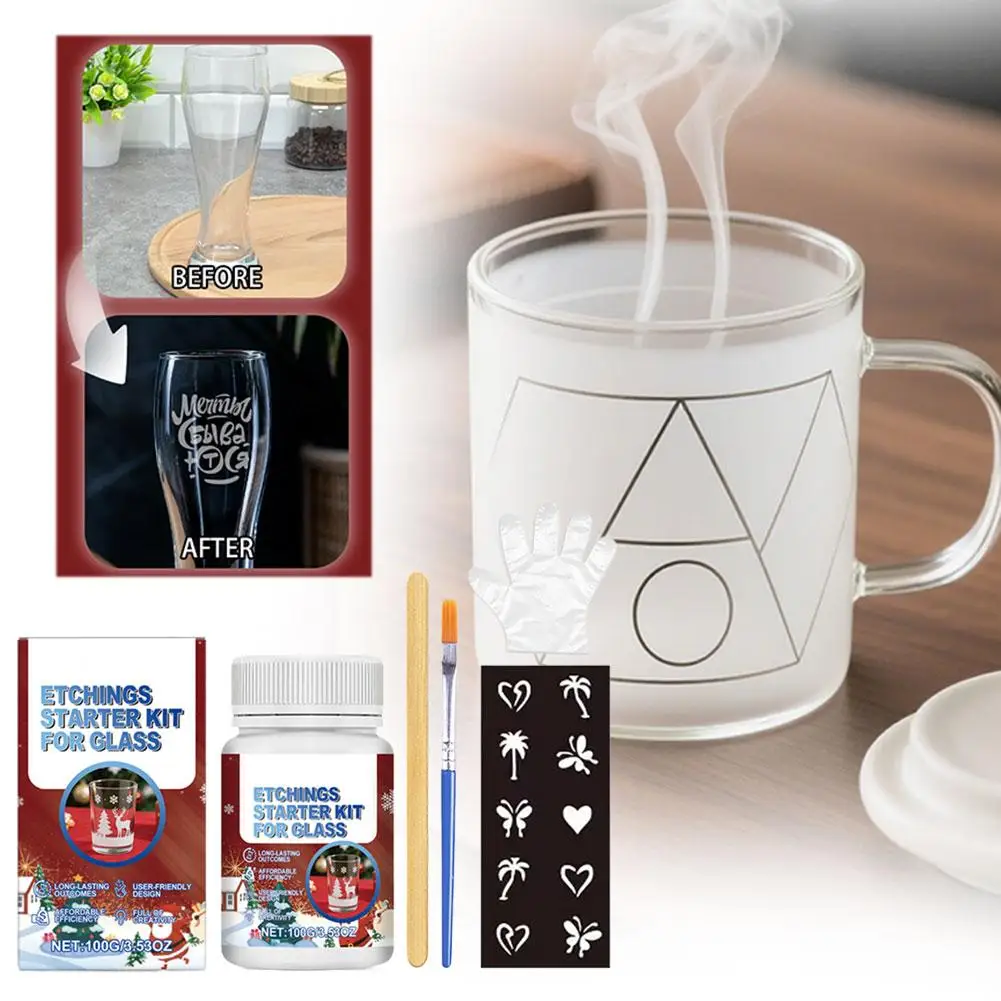 Glass Etching Craft Kit 3